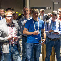 Bad example: group photo, hard to identify speaker